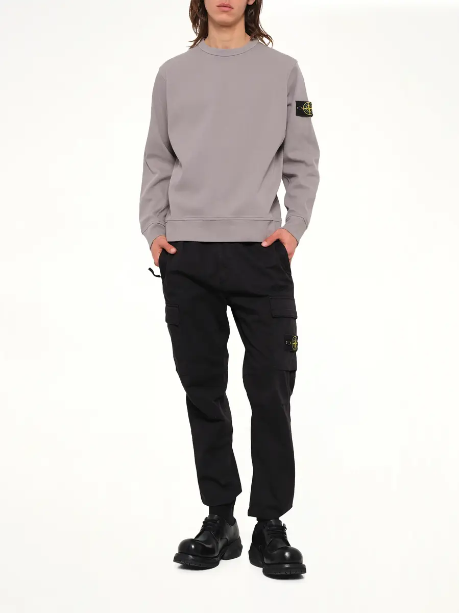 Stone Island 6100017 Organic Cotton Sweatshirt | Thumbnail 4 Stone Island 6100017 Organic Cotton Sweatshirt | Thumbnail 4