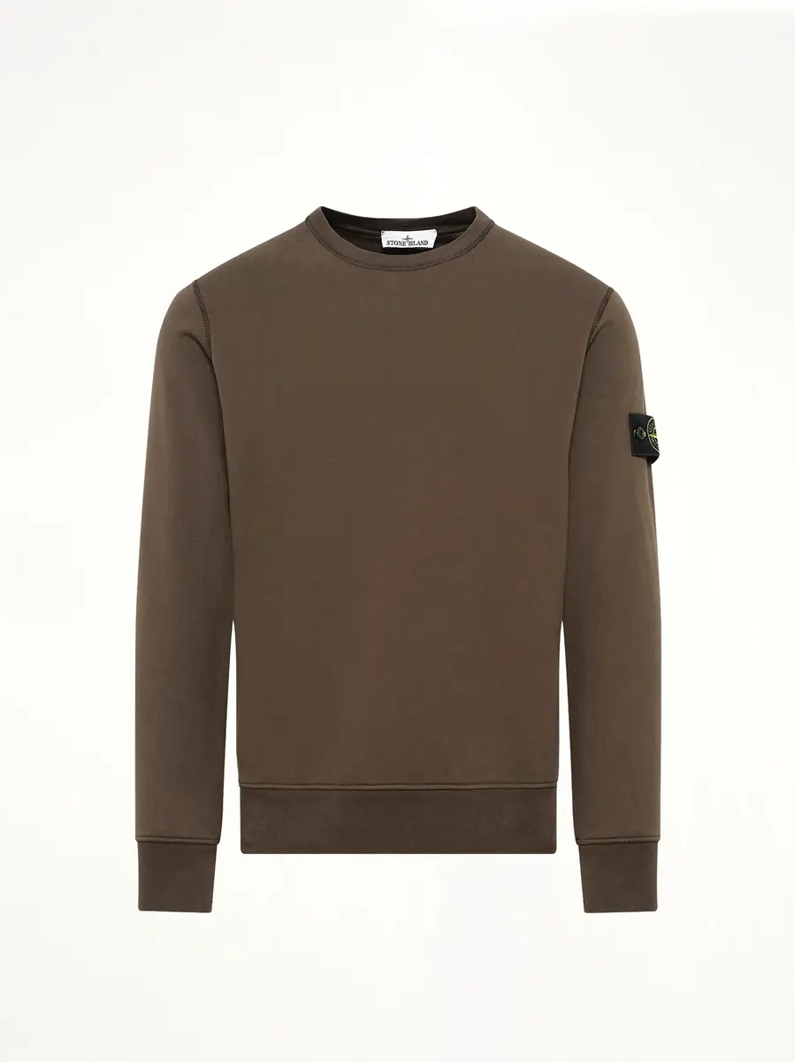 Stone Island 6100060 Organic Cotton Sweatshirt in Coal Grey | Thumbnail 2 Stone Island 6100060 Organic Cotton Sweatshirt in Coal Grey | Thumbnail 2