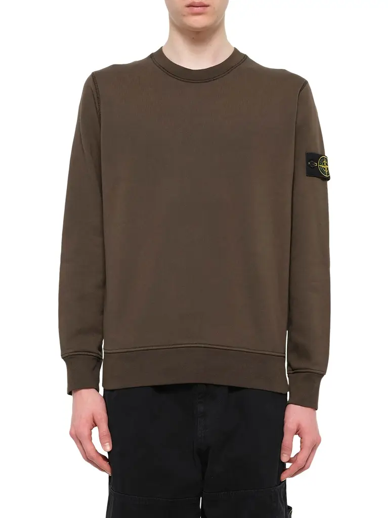 Stone Island 6100060 Organic Cotton Sweatshirt in Coal Grey