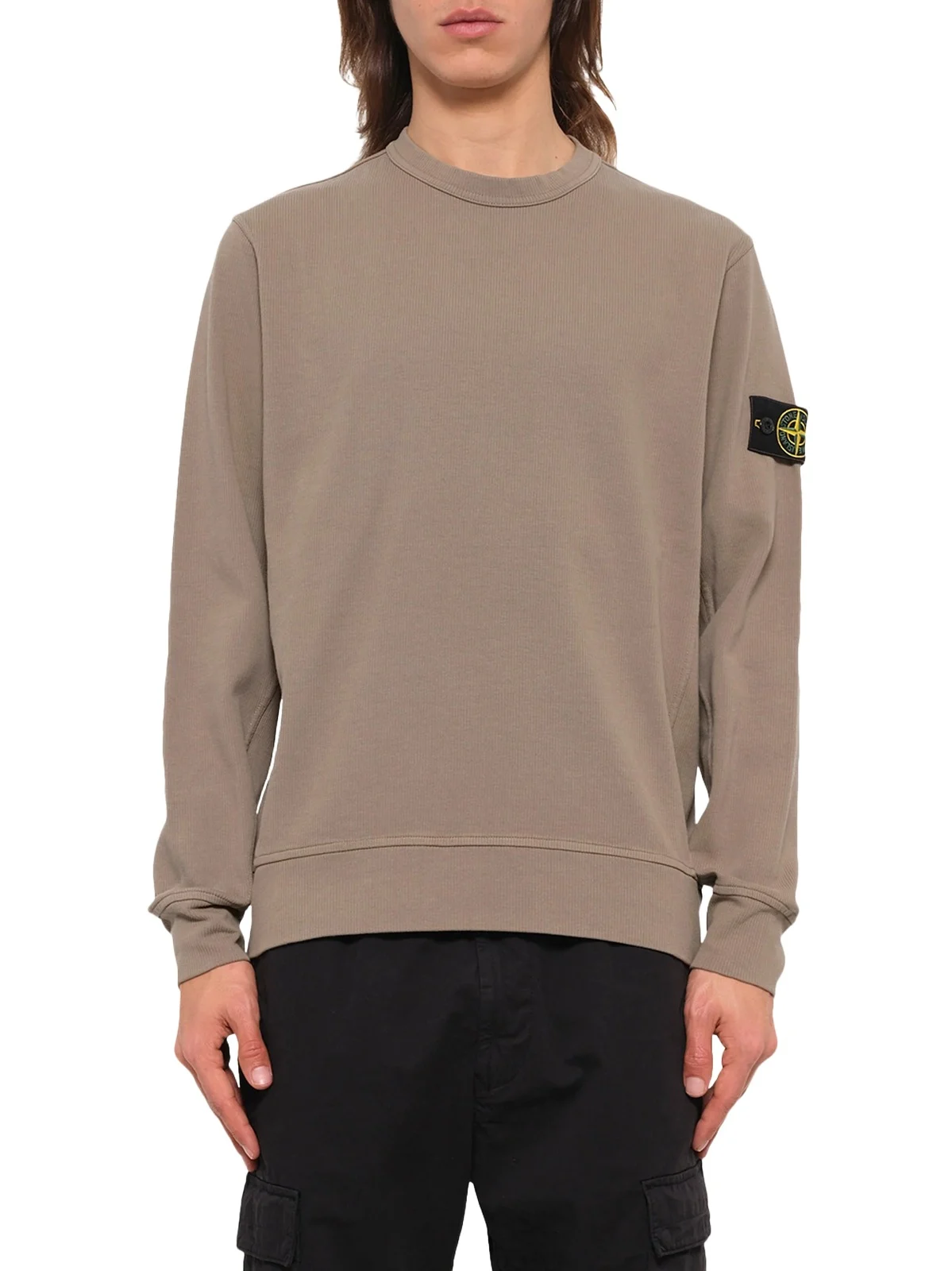 Stone Island 6100017 Organic Cotton Sweatshirt in Military Green