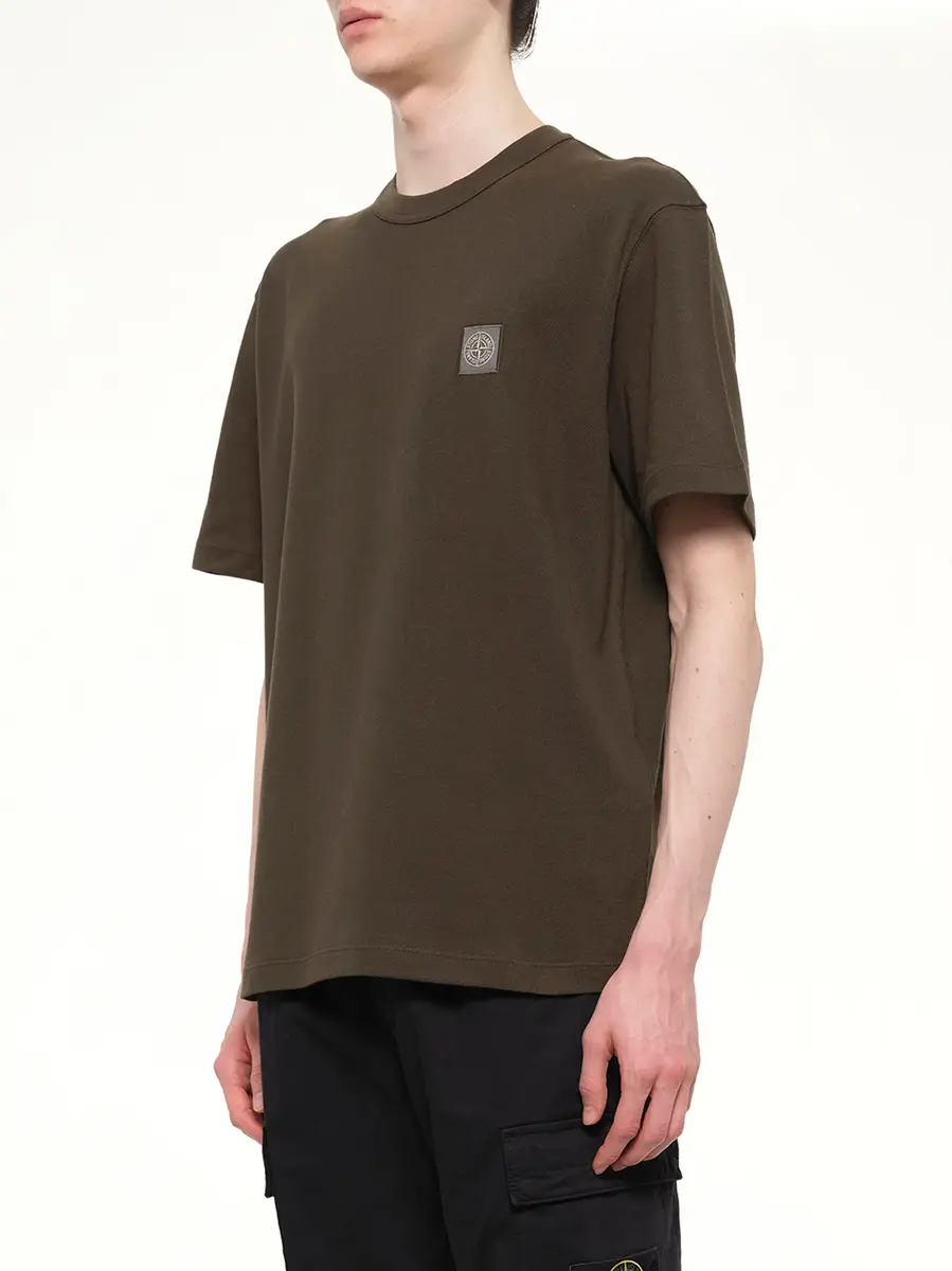 Stone Island 2100015 Cotton Compass T-shirt in Coal Grey | Thumbnail 3 Stone Island 2100015 Cotton Compass T-shirt in Coal Grey | Thumbnail 3