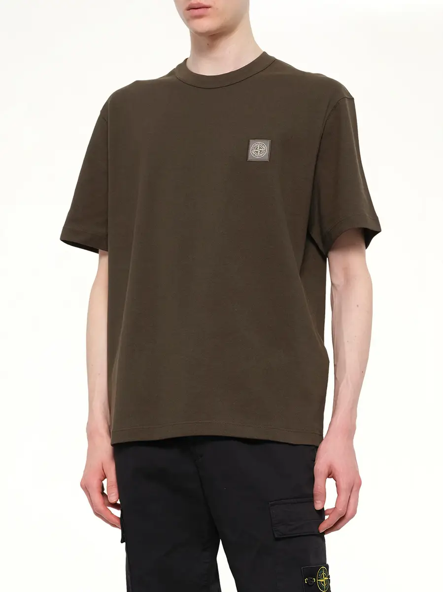 Stone Island 2100015 Cotton Compass T-shirt in Coal Grey | Thumbnail 6 Stone Island 2100015 Cotton Compass T-shirt in Coal Grey | Thumbnail 6