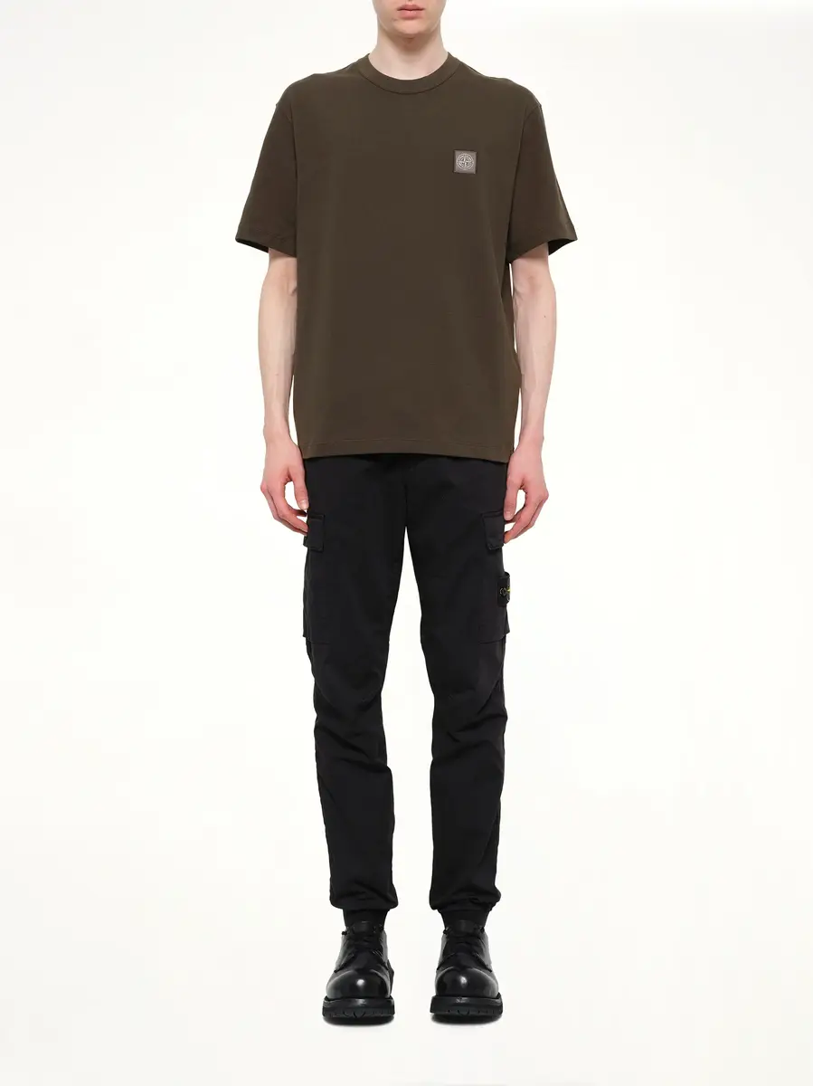 Stone Island 2100015 Cotton Compass T-shirt in Coal Grey | Thumbnail 7 Stone Island 2100015 Cotton Compass T-shirt in Coal Grey | Thumbnail 7