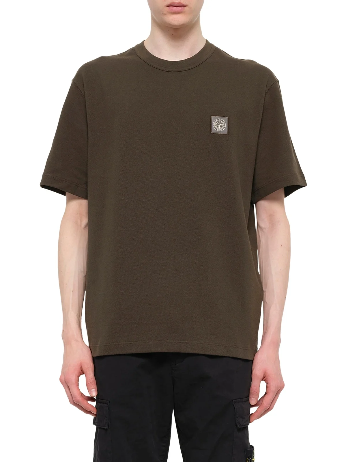 2100015 Cotton Compass T-shirt in Coal Grey