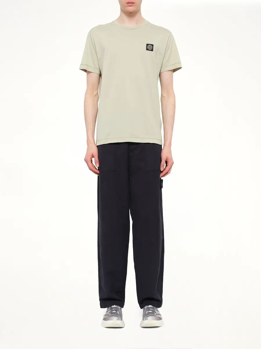 Stone Island 2100027 Cotton Compass Patch T-shirt in Sand | Thumbnail 7 Stone Island 2100027 Cotton Compass Patch T-shirt in Sand | Thumbnail 7