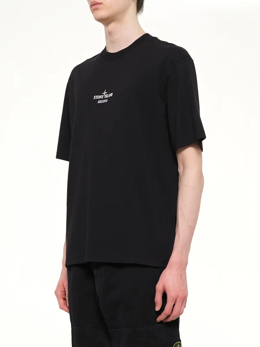 Stone Island 2100033 Cotton Logo T-shirt | Thumbnail 3 Stone Island 2100033 Cotton Logo T-shirt | Thumbnail 3