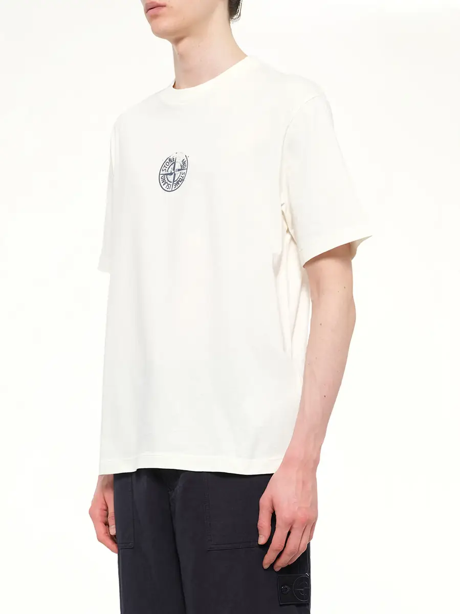 Stone Island 2100001 Cotton Compass Print T-shirt | Thumbnail 3 Stone Island 2100001 Cotton Compass Print T-shirt | Thumbnail 3