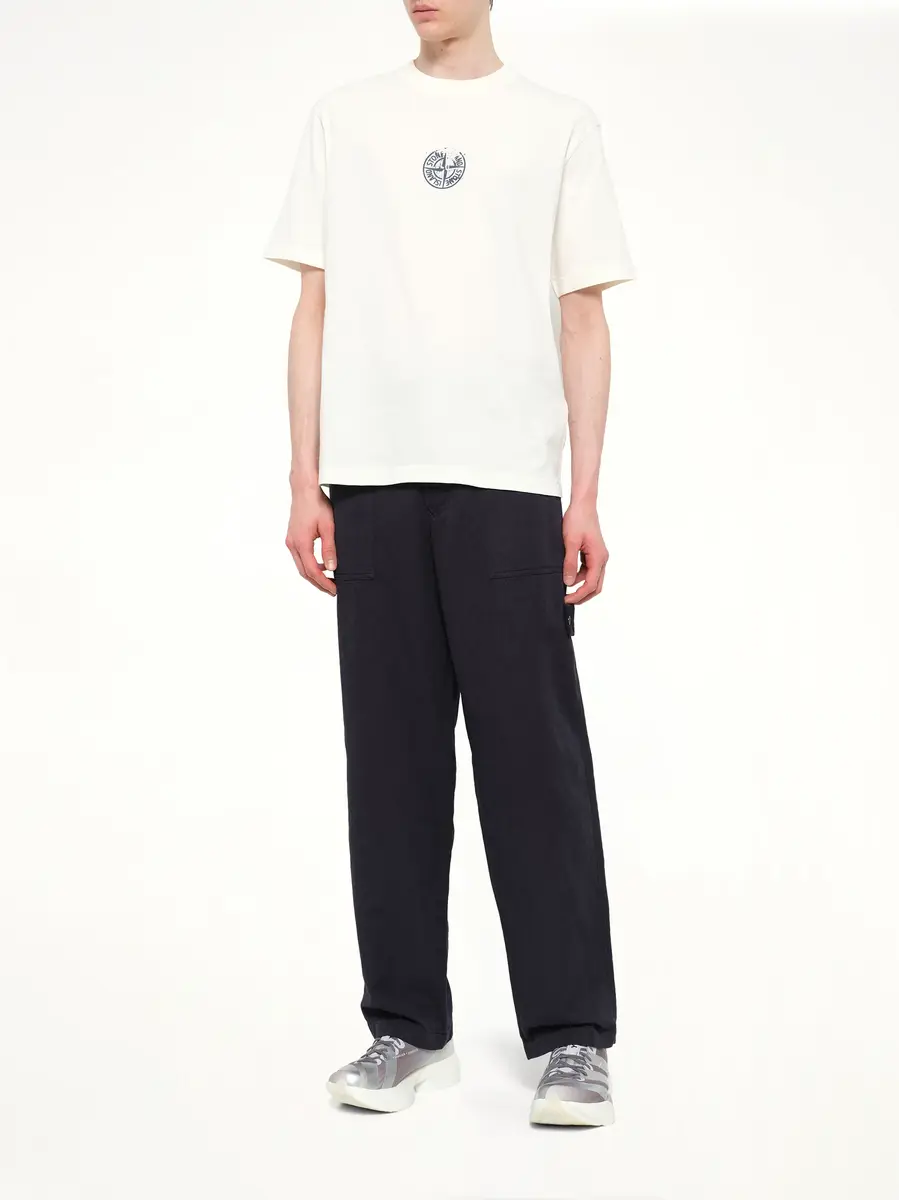Stone Island 2100001 Cotton Compass Print T-shirt | Thumbnail 4 Stone Island 2100001 Cotton Compass Print T-shirt | Thumbnail 4
