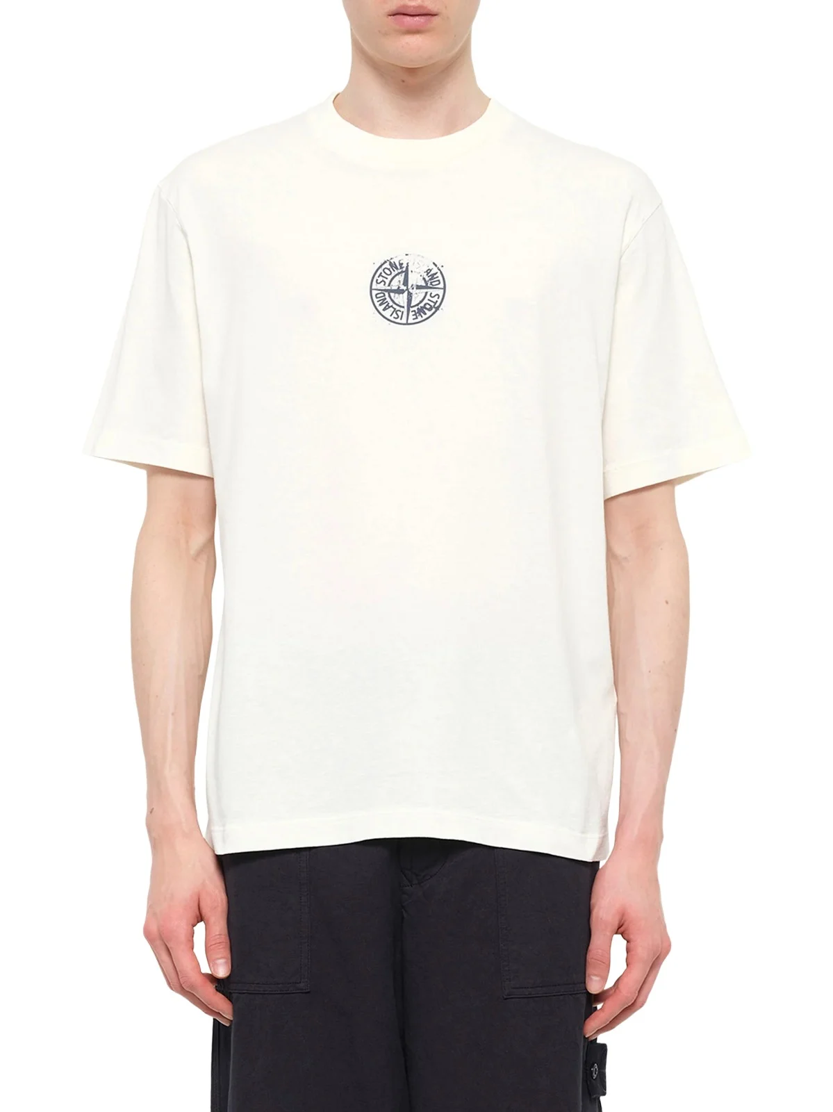 Stone Island 2100001 Cotton Compass Print T-shirt