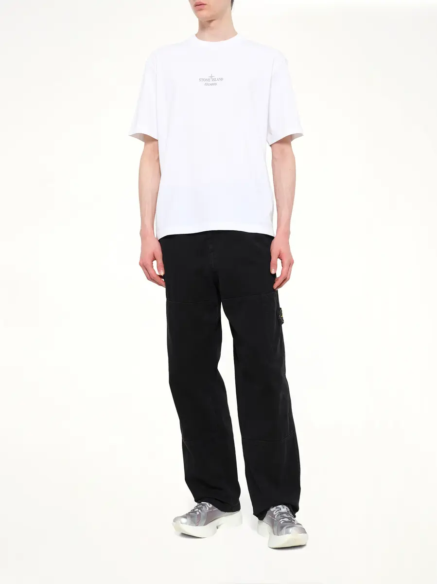 Stone Island 2100033 Cotton Logo T-shirt | Thumbnail 4 Stone Island 2100033 Cotton Logo T-shirt | Thumbnail 4