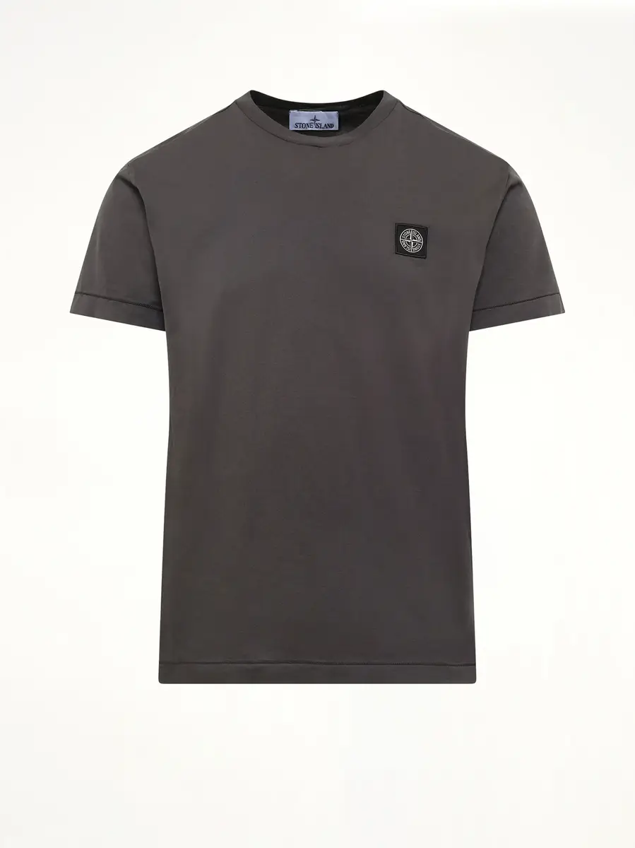 Stone Island 2100027 Cotton Compass T-shirt in Lead Grey | Thumbnail 2
