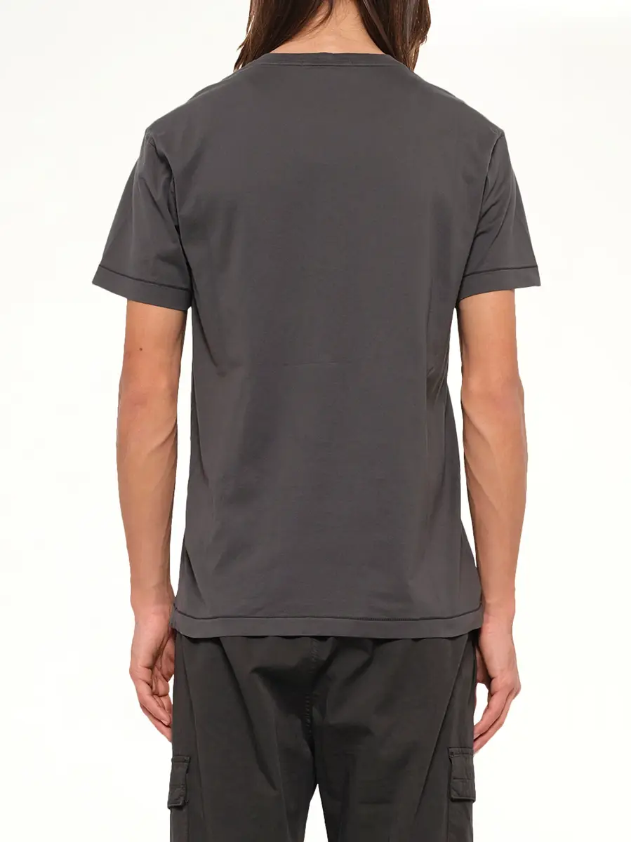 Stone Island 2100027 Cotton Compass T-shirt in Lead Grey | Thumbnail 5