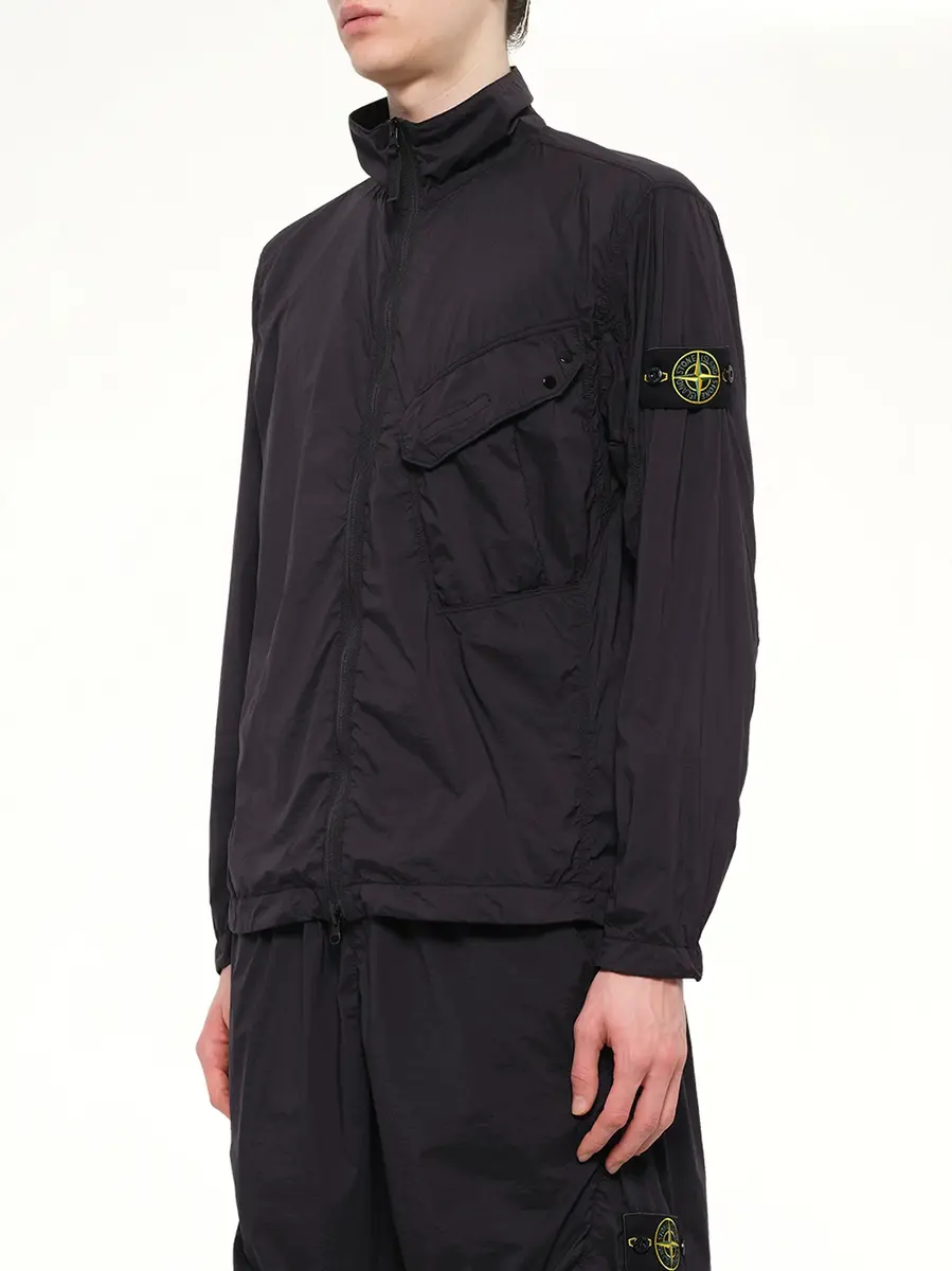 Stone Island 1200015 Ultra Light Nylon Stretch Zip Shirt | Thumbnail 3 Stone Island 1200015 Ultra Light Nylon Stretch Zip Shirt | Thumbnail 3