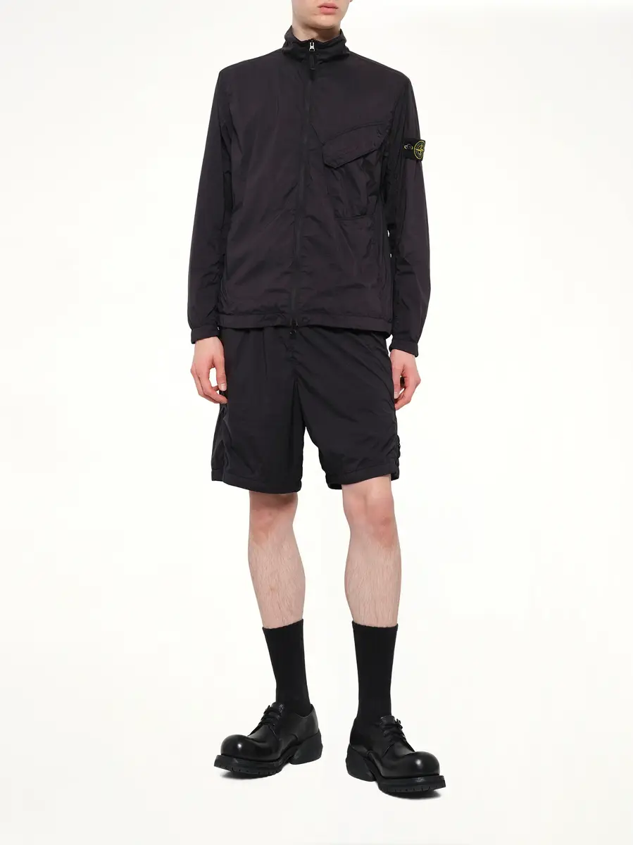 Stone Island 1200015 Ultra Light Nylon Stretch Zip Shirt | Thumbnail 4 Stone Island 1200015 Ultra Light Nylon Stretch Zip Shirt | Thumbnail 4