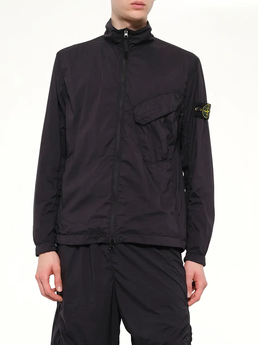 Stone Island 1200015 Ultra Light Nylon Stretch Zip Shirt | Thumbnail 6 Stone Island 1200015 Ultra Light Nylon Stretch Zip Shirt | Thumbnail 6