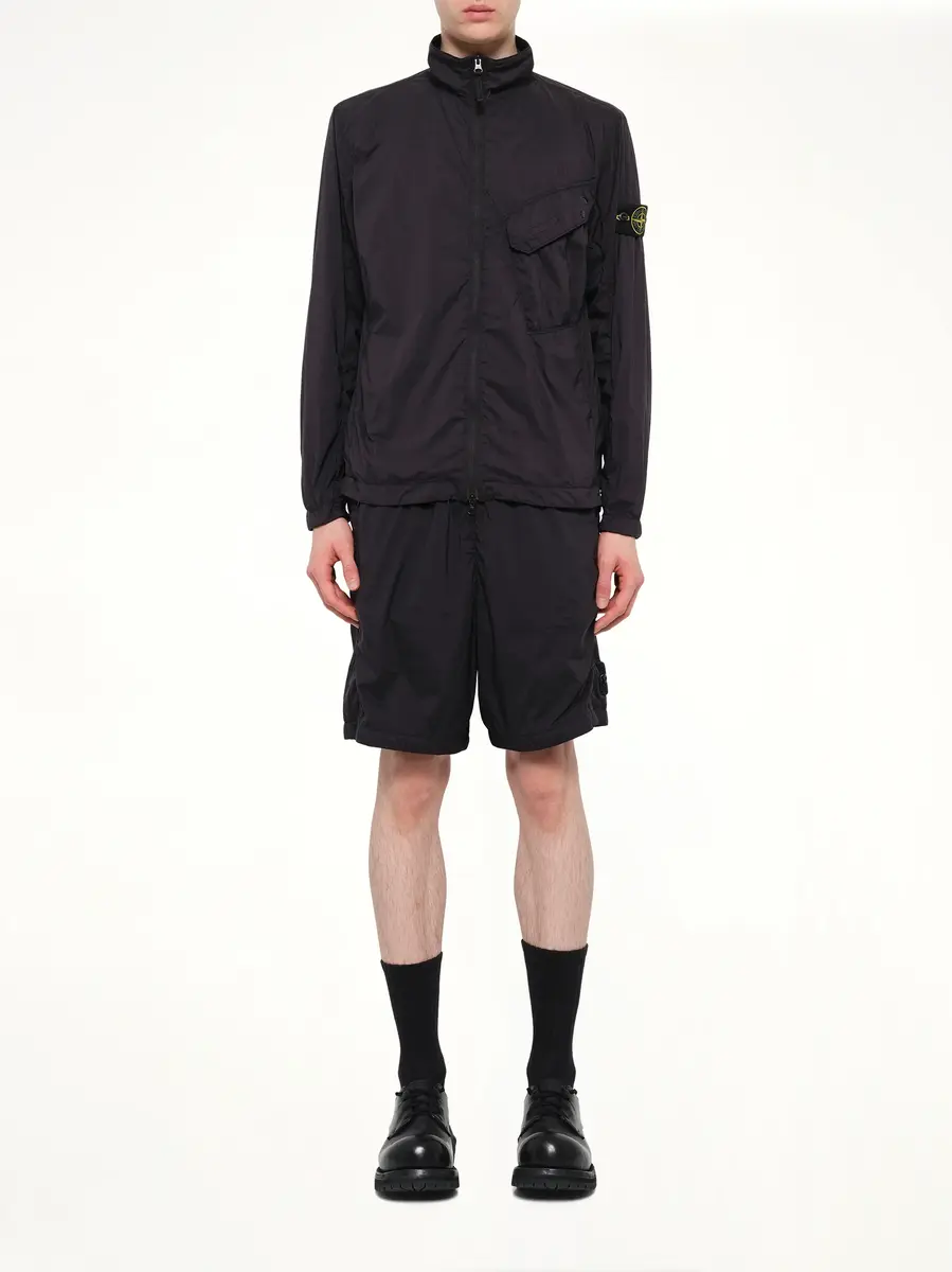 Stone Island 1200015 Ultra Light Nylon Stretch Zip Shirt | Thumbnail 7 Stone Island 1200015 Ultra Light Nylon Stretch Zip Shirt | Thumbnail 7
