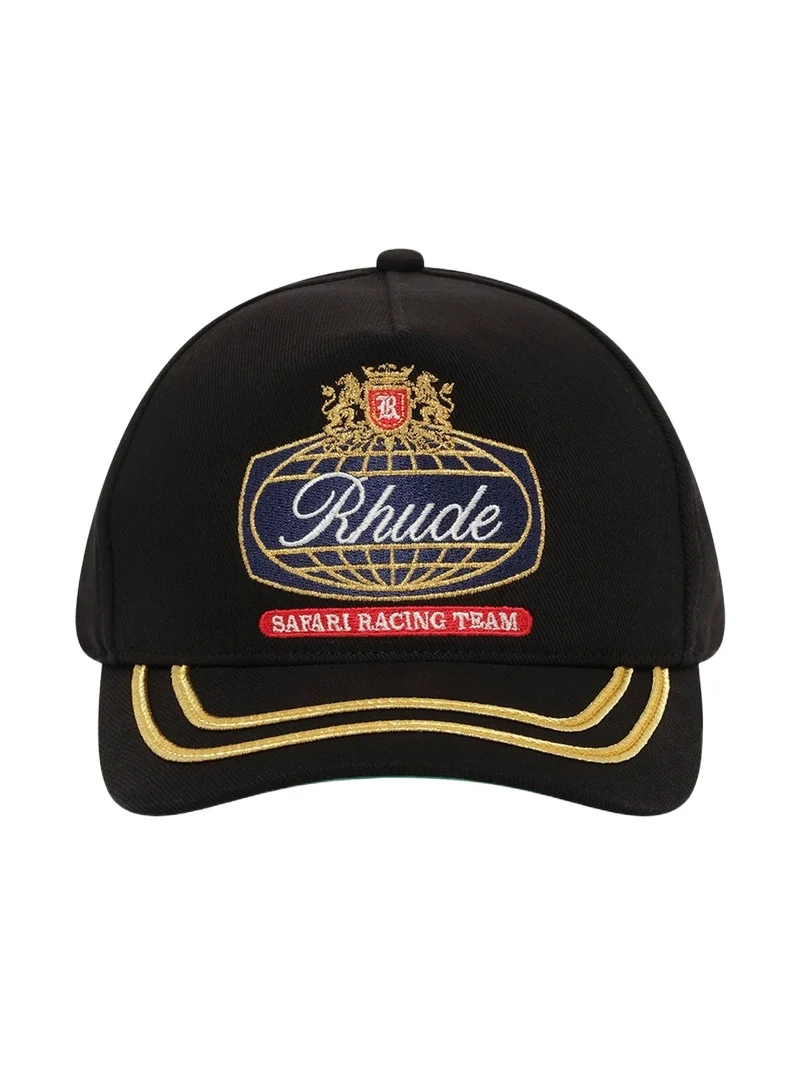 Rhude Rhude Safari Crest Hat in Black/navy
