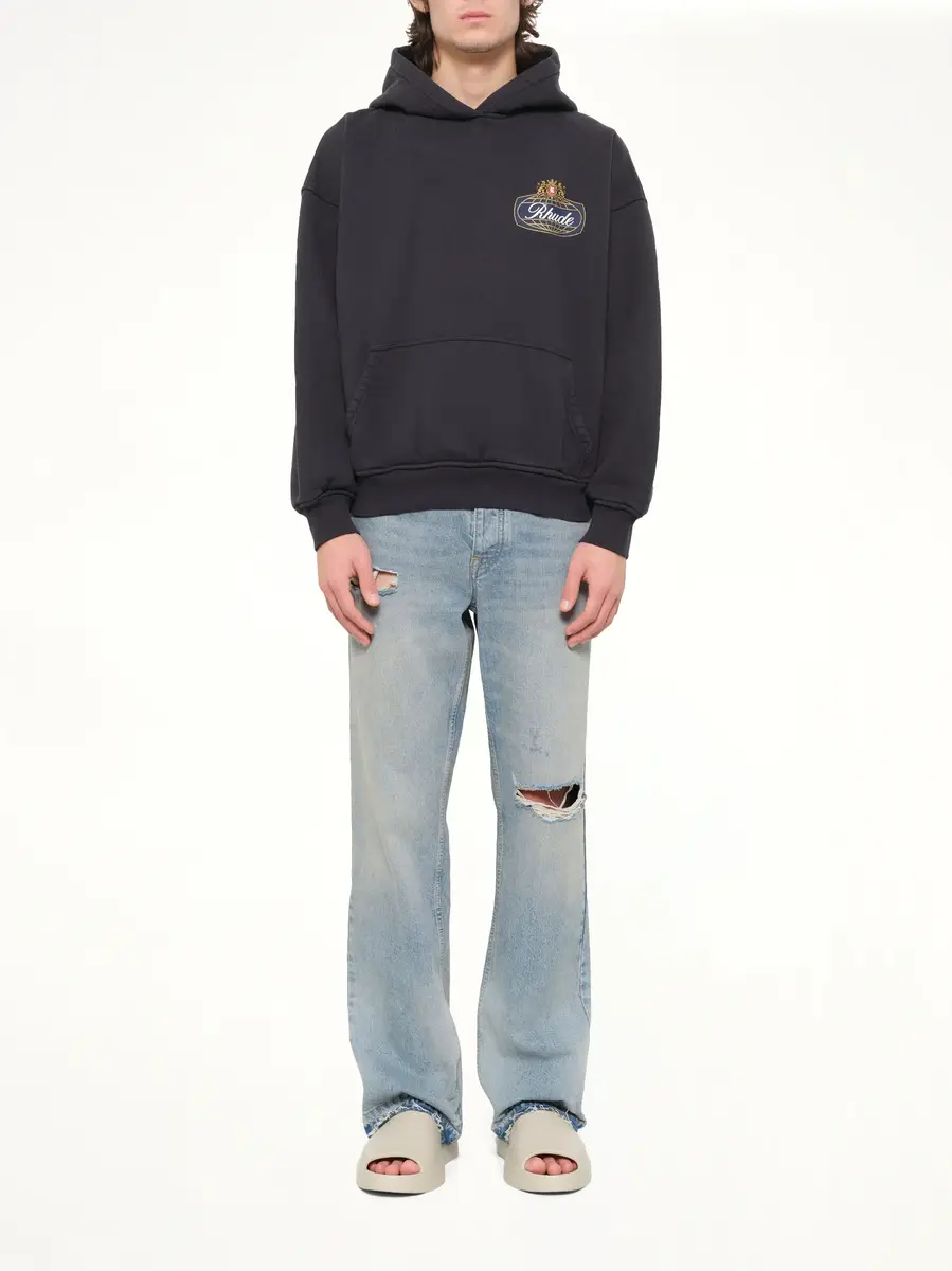 Rhude Rhude Safari Crest Hoodie in Vintage Black | Thumbnail 7 Rhude Rhude Safari Crest Hoodie in Vintage Black | Thumbnail 7