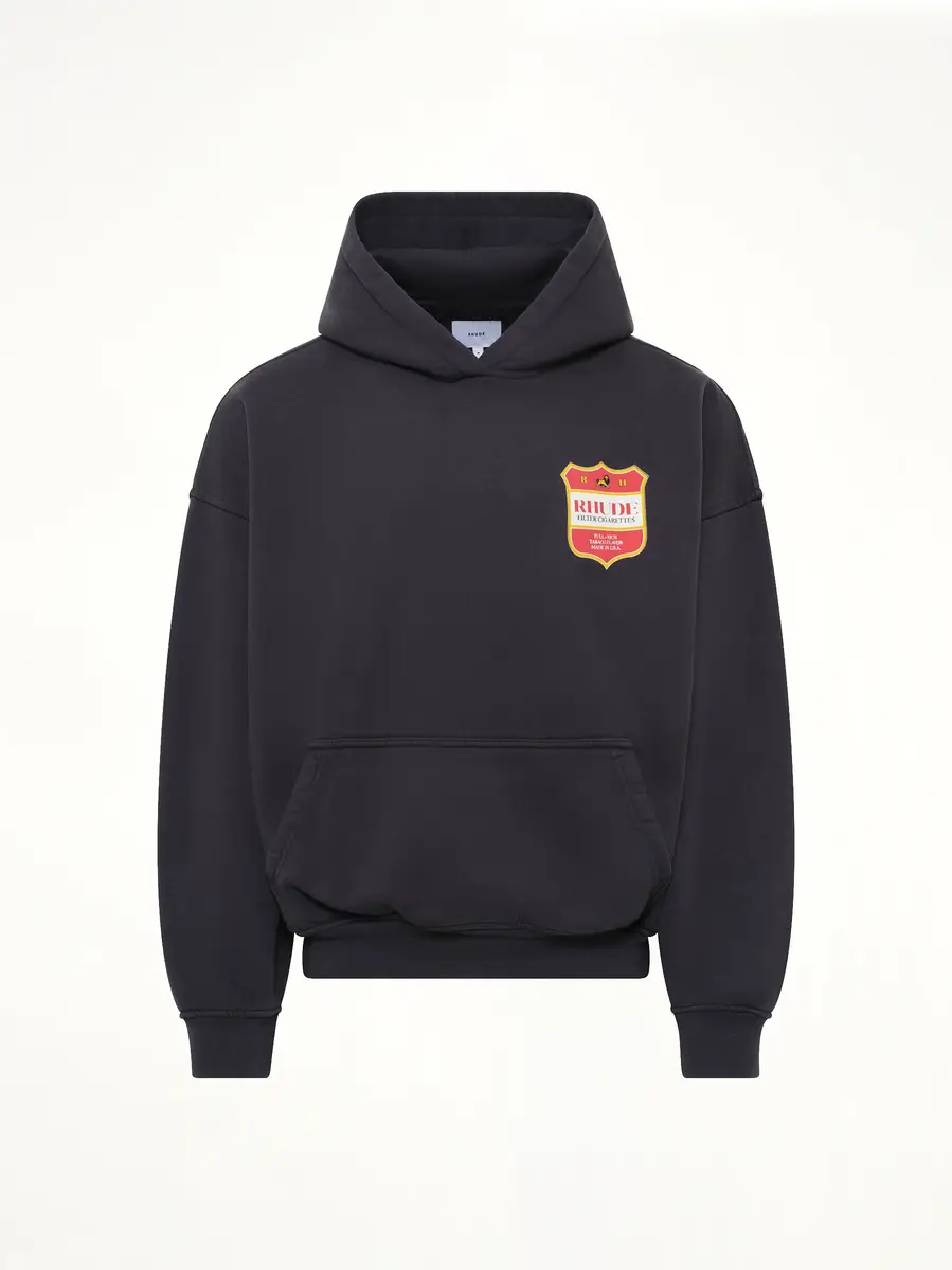Rhude Filtaro Crest Hoodie in Vintage Black | Thumbnail 2 Rhude Filtaro Crest Hoodie in Vintage Black | Thumbnail 2