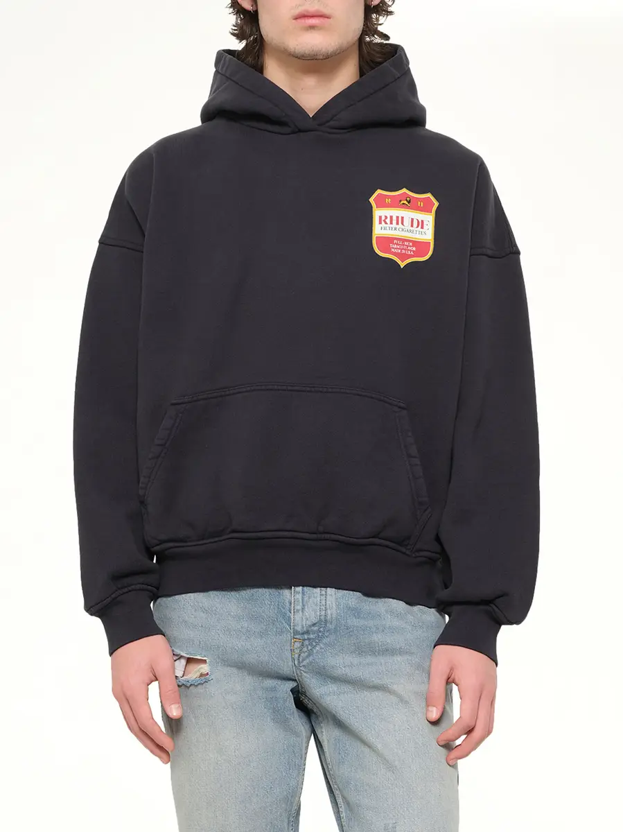 Rhude Filtaro Crest Hoodie in Vintage Black | Thumbnail 6 Rhude Filtaro Crest Hoodie in Vintage Black | Thumbnail 6