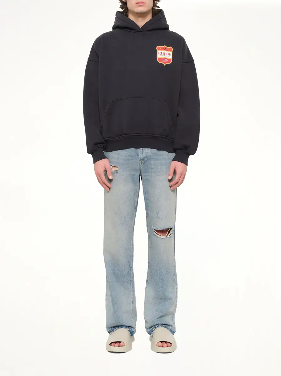 Rhude Filtaro Crest Hoodie in Vintage Black | Thumbnail 7 Rhude Filtaro Crest Hoodie in Vintage Black | Thumbnail 7