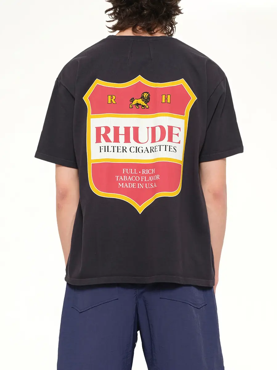 Rhude Filtaro Crest T-shirt in Vintage Black | Thumbnail 5 Rhude Filtaro Crest T-shirt in Vintage Black | Thumbnail 5