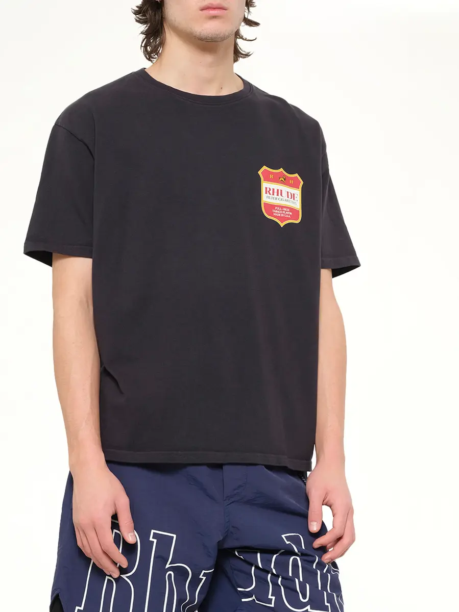 Rhude Filtaro Crest T-shirt in Vintage Black | Thumbnail 6 Rhude Filtaro Crest T-shirt in Vintage Black | Thumbnail 6