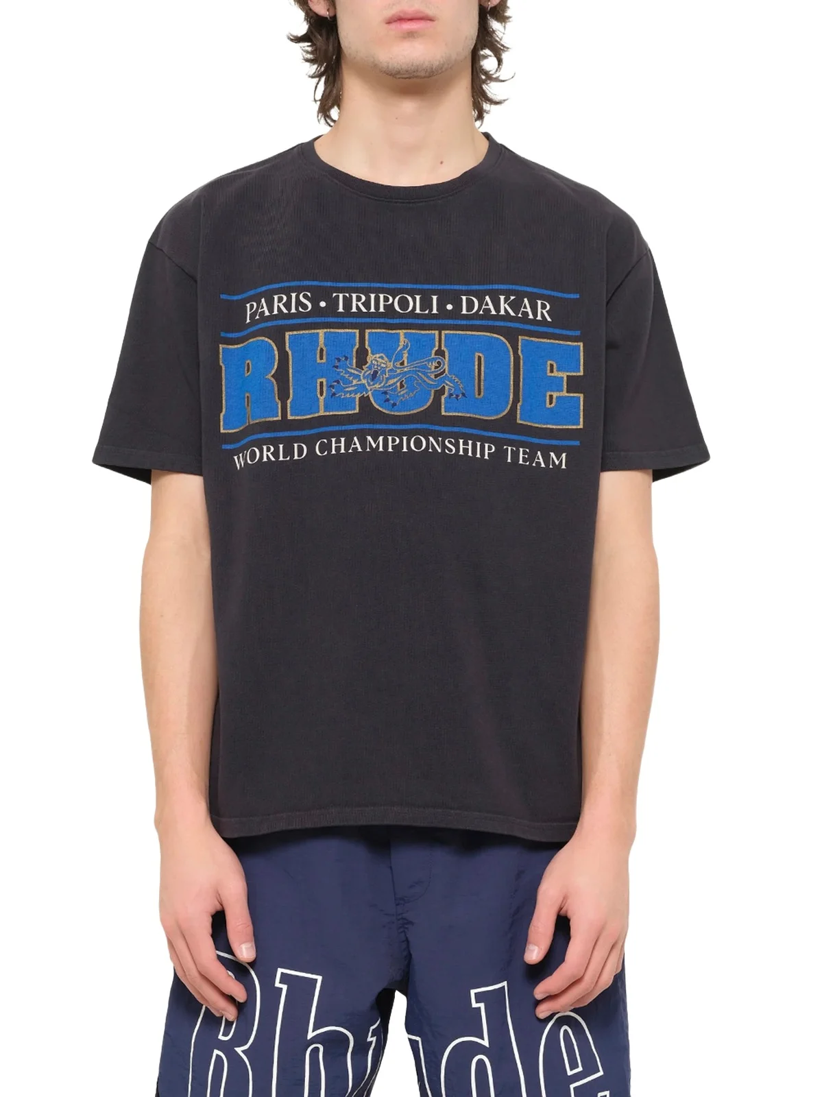 Rhude Chrono T-shirt in Vintage Black Rhude Chrono T-shirt in Vintage Black