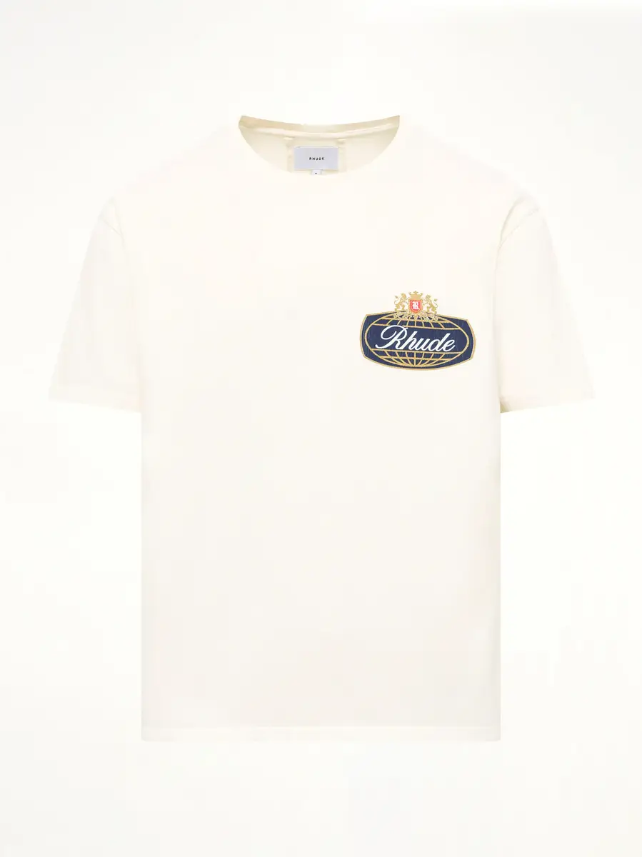 Rhude Rhude Safari Crest T-shirt in Vintage White | Thumbnail 2 Rhude Rhude Safari Crest T-shirt in Vintage White | Thumbnail 2