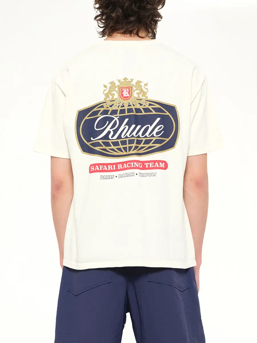Rhude Rhude Safari Crest T-shirt in Vintage White | Thumbnail 5 Rhude Rhude Safari Crest T-shirt in Vintage White | Thumbnail 5