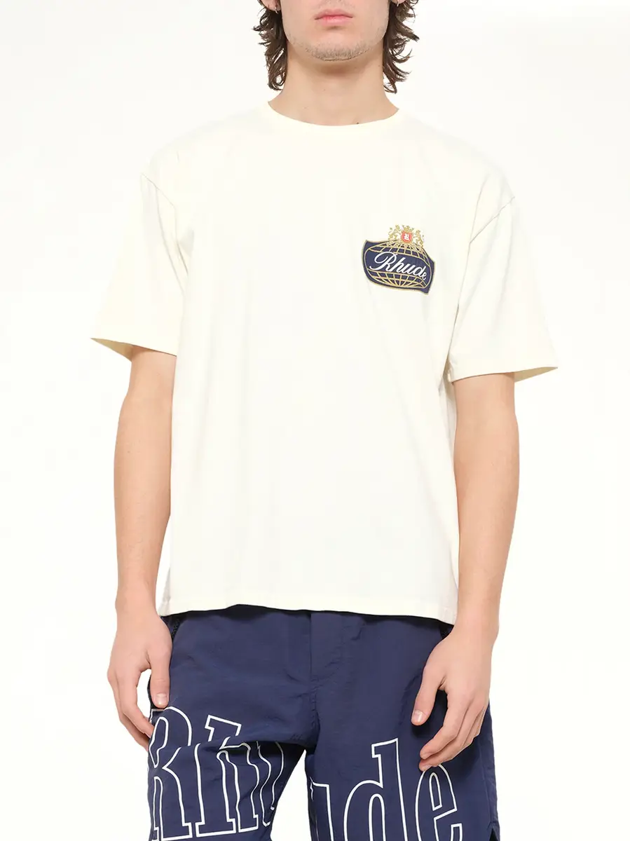 Rhude Rhude Safari Crest T-shirt in Vintage White | Thumbnail 6 Rhude Rhude Safari Crest T-shirt in Vintage White | Thumbnail 6