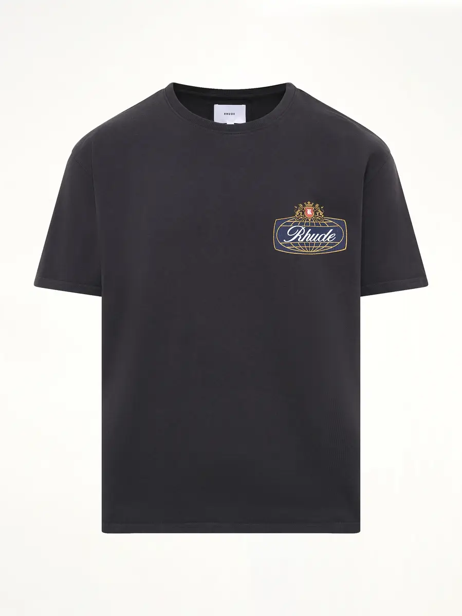 Rhude Rhude Safari Crest T-shirt in Vintage Black | Thumbnail 2