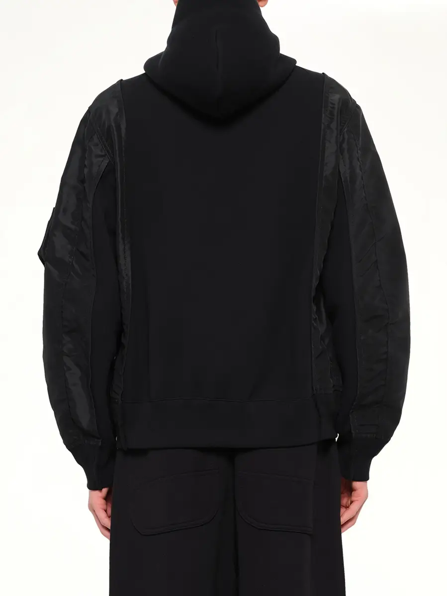 Sacai Sponge Sweat x Nylon Twill Hoodie | Thumbnail 5 Sacai Sponge Sweat x Nylon Twill Hoodie | Thumbnail 5