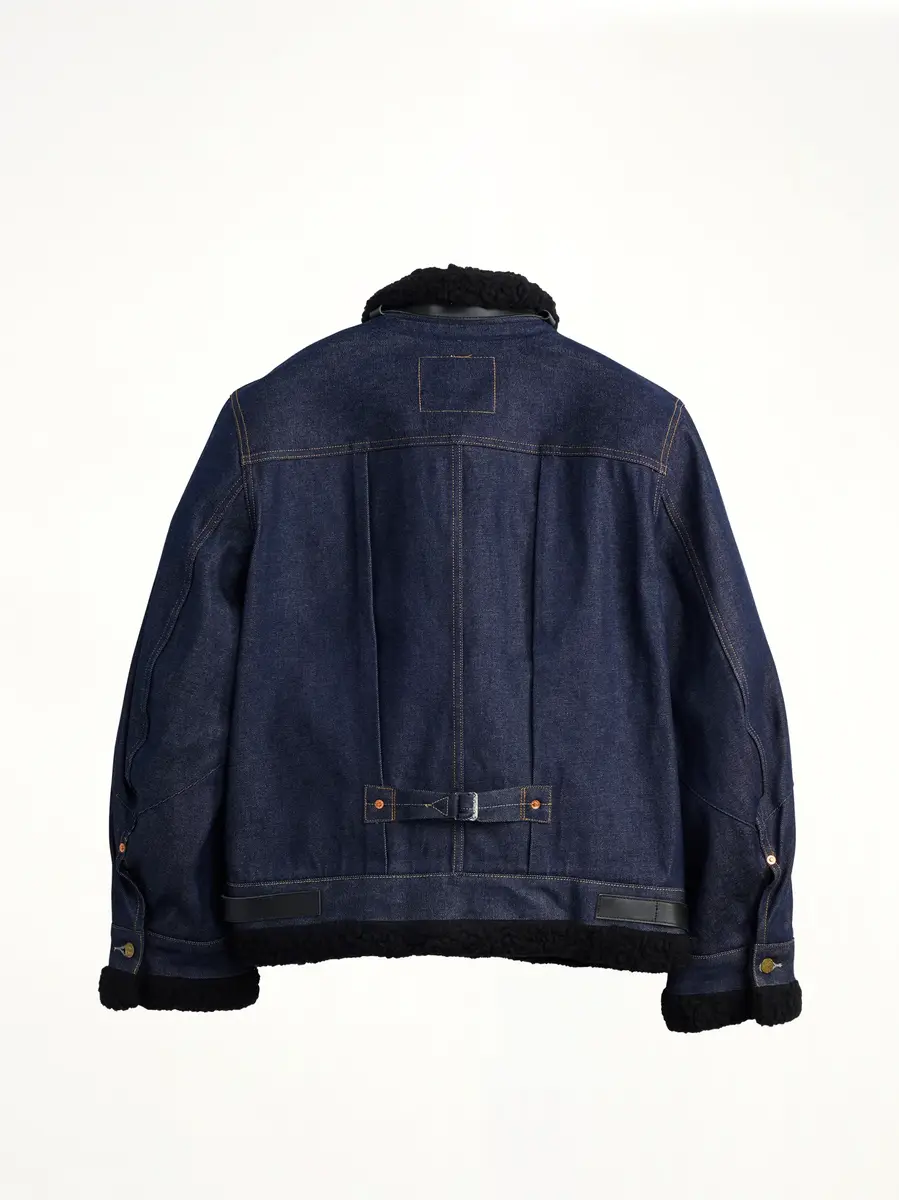 Sacai Sacai x Levi's Mens Sherpa Denim Jacket | Thumbnail 2