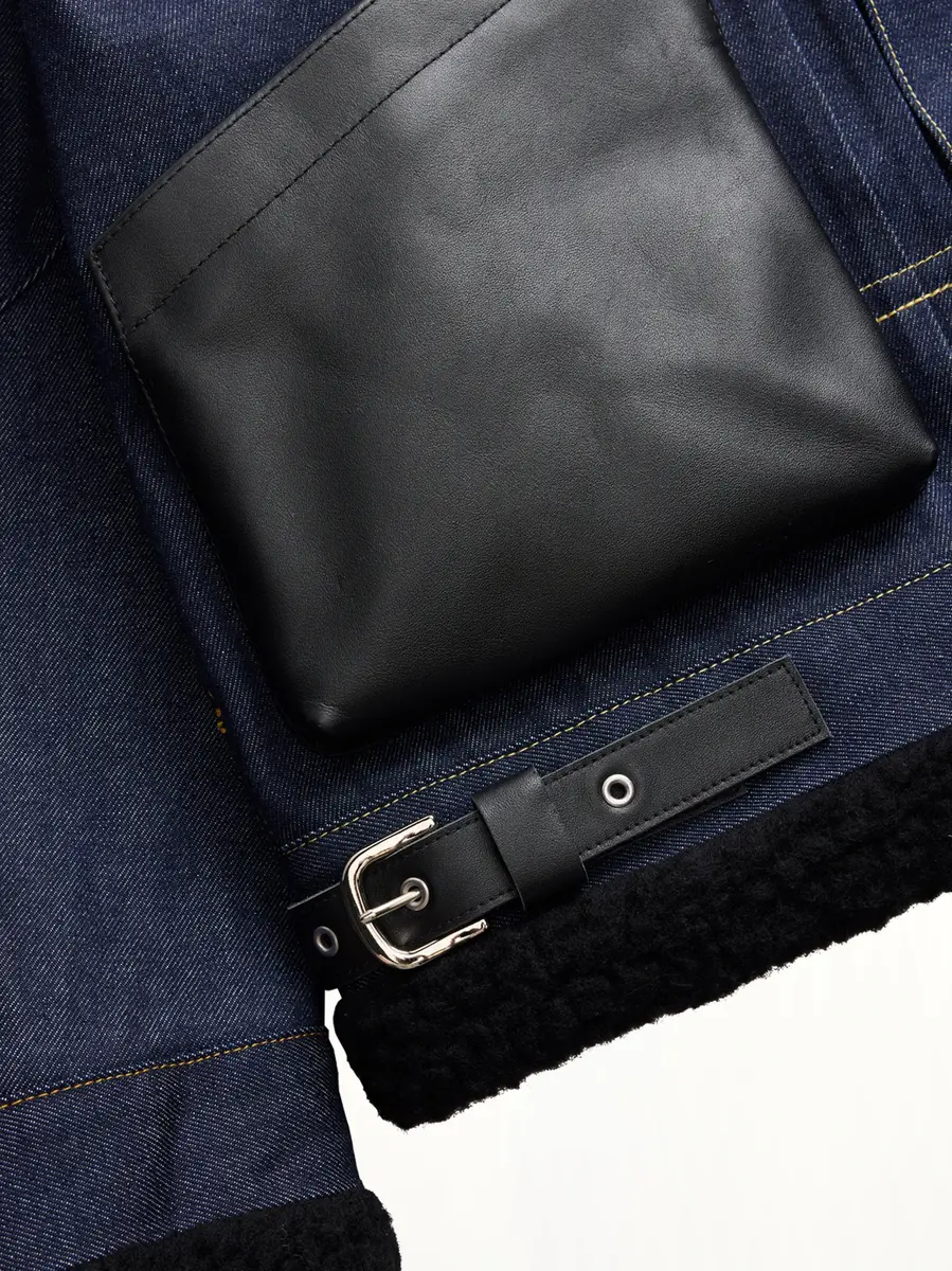 Sacai Sacai x Levi's Mens Sherpa Denim Jacket | Thumbnail 4