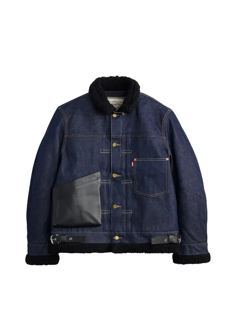 Sacai Sacai x Levi's Mens Sherpa Denim Jacket
