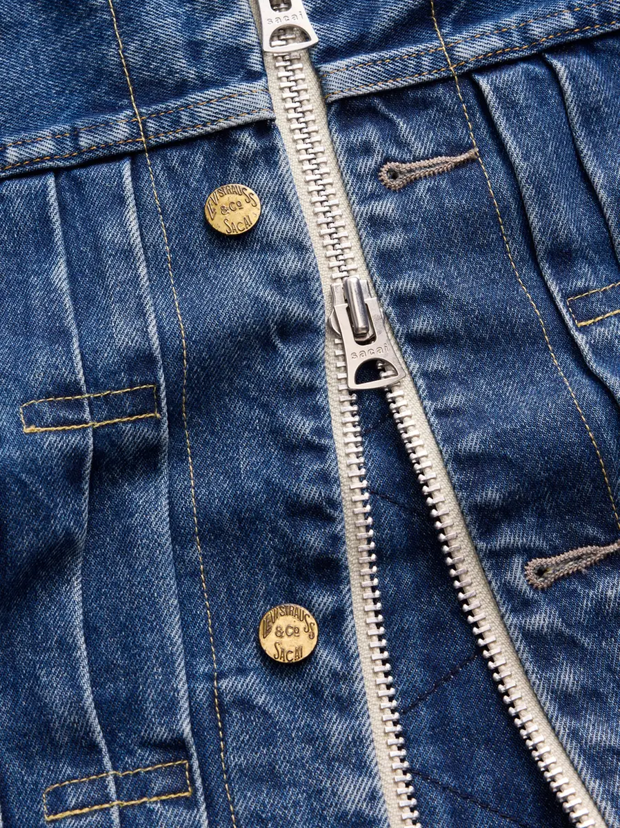 Sacai Sacai x Levi's Mens Denim Blouson | Thumbnail 3