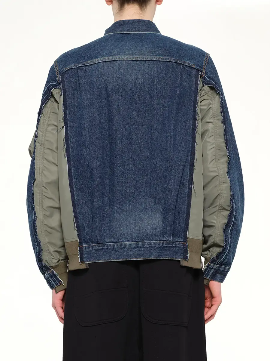 Sacai Denim x Nylon Twill Jacket | Thumbnail 5 Sacai Denim x Nylon Twill Jacket | Thumbnail 5