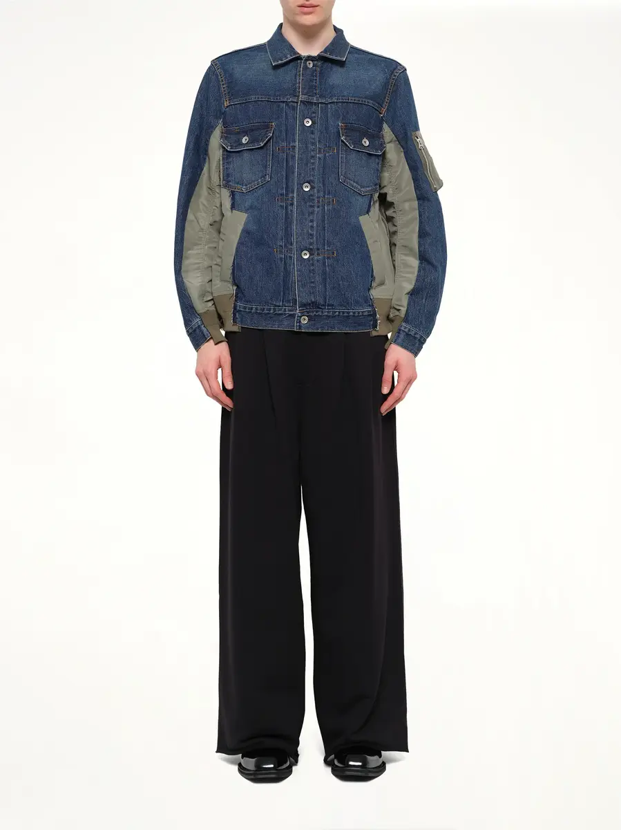 Sacai Denim x Nylon Twill Jacket | Thumbnail 7 Sacai Denim x Nylon Twill Jacket | Thumbnail 7