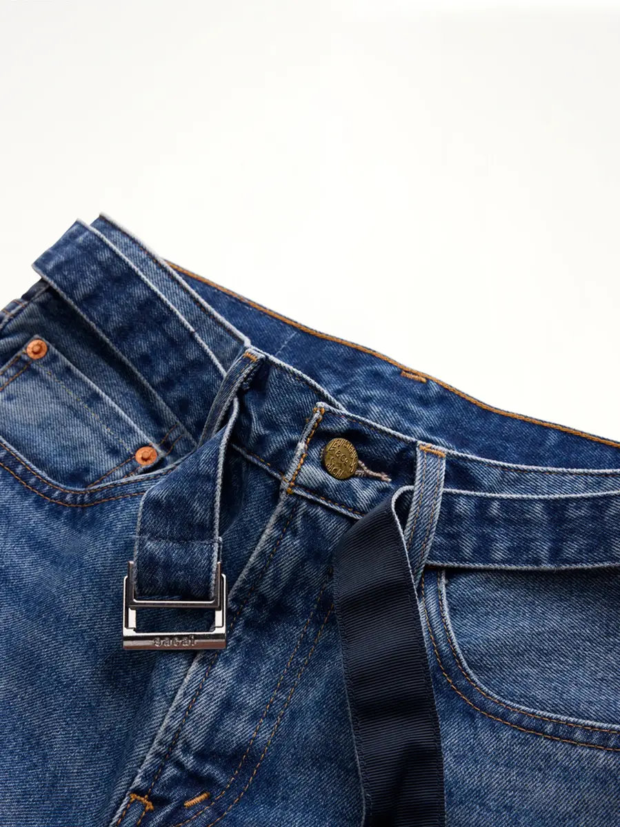 Sacai Sacai x Levi's Unisex Belted Flare Pants | Thumbnail 4 Sacai Sacai x Levi's Unisex Belted Flare Pants | Thumbnail 4