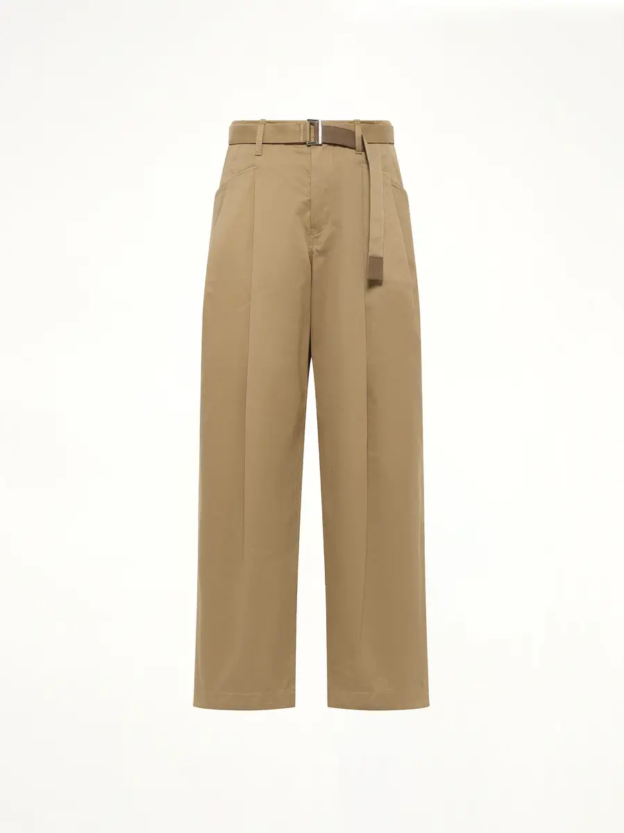 Sacai Cotton Chino Pants in Dark Beige | Thumbnail 2 Sacai Cotton Chino Pants in Dark Beige | Thumbnail 2