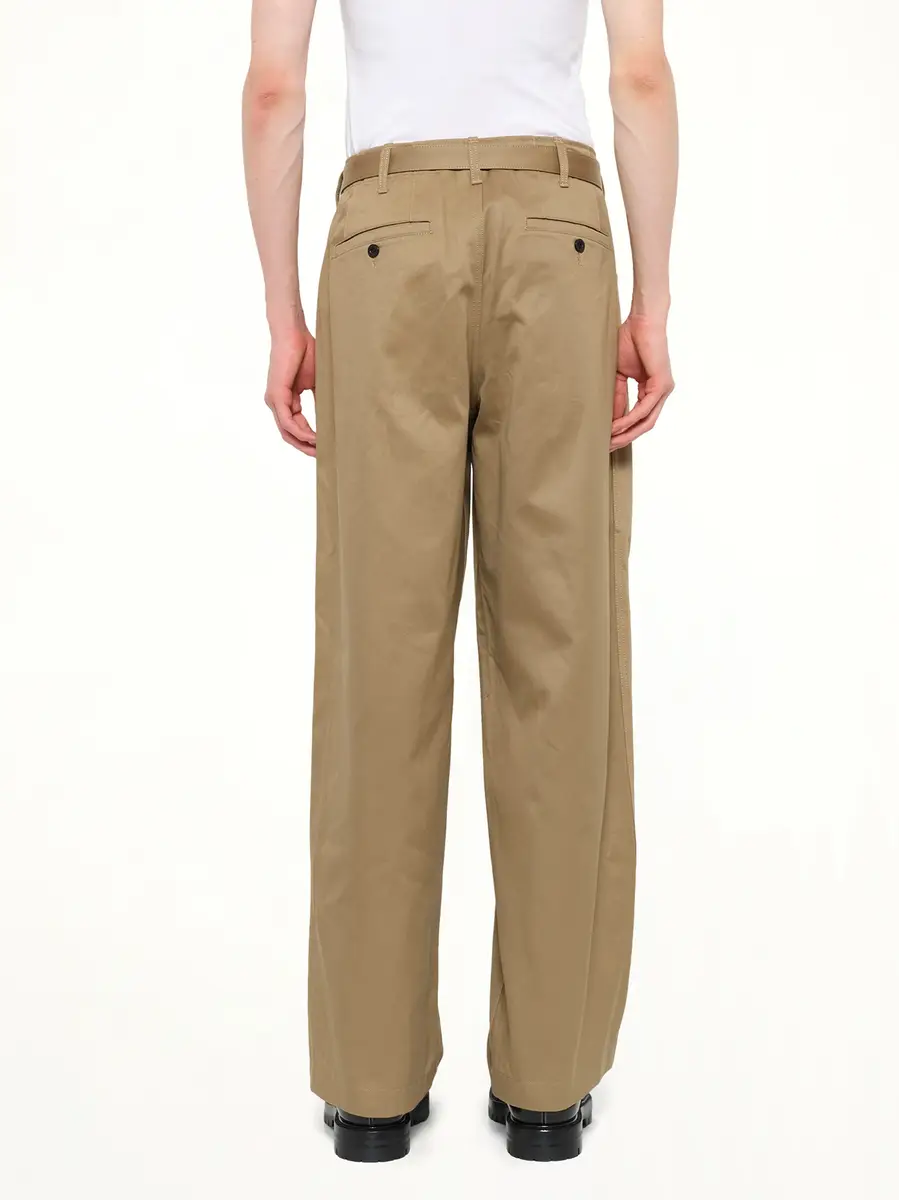 Sacai Cotton Chino Pants in Dark Beige | Thumbnail 5 Sacai Cotton Chino Pants in Dark Beige | Thumbnail 5