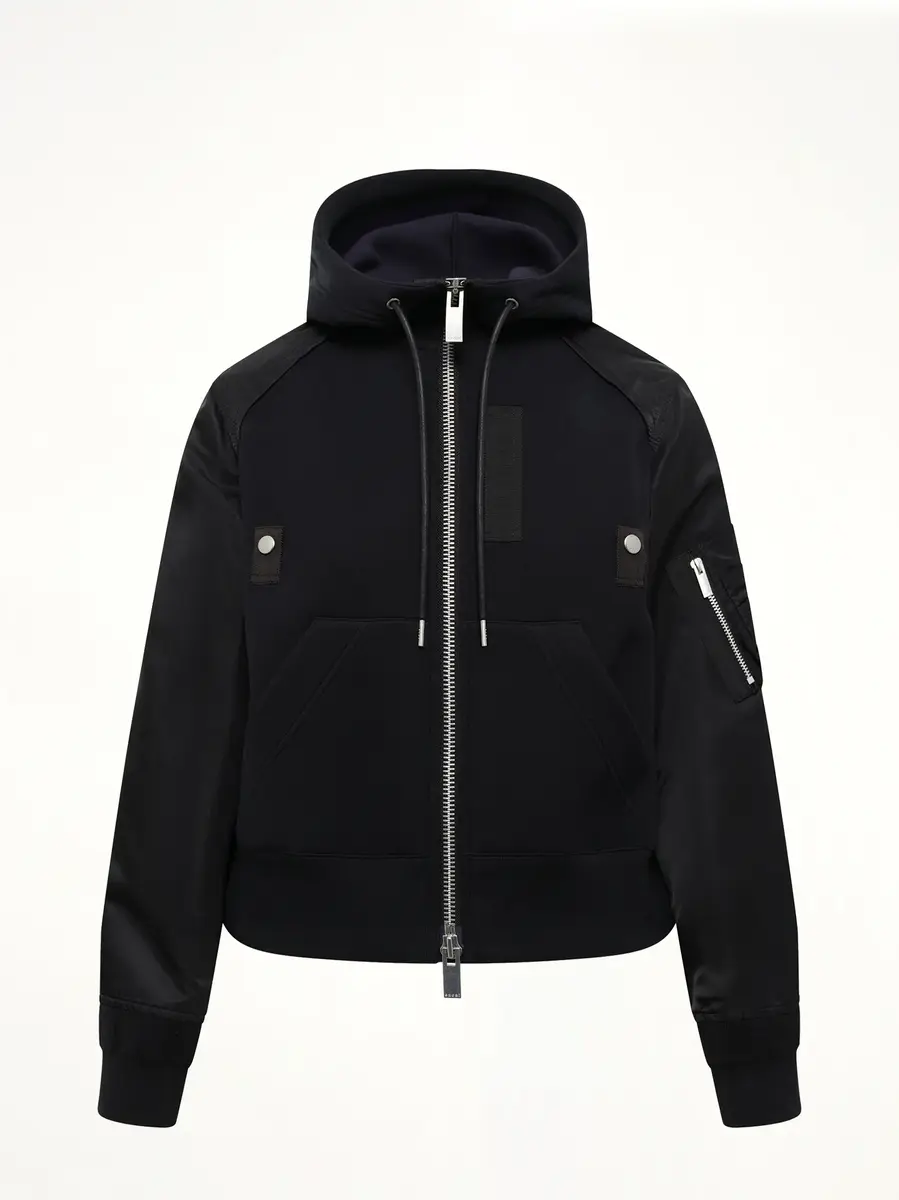 Sacai Sponge Sweat Zip Hoodie | Thumbnail 2 Sacai Sponge Sweat Zip Hoodie | Thumbnail 2