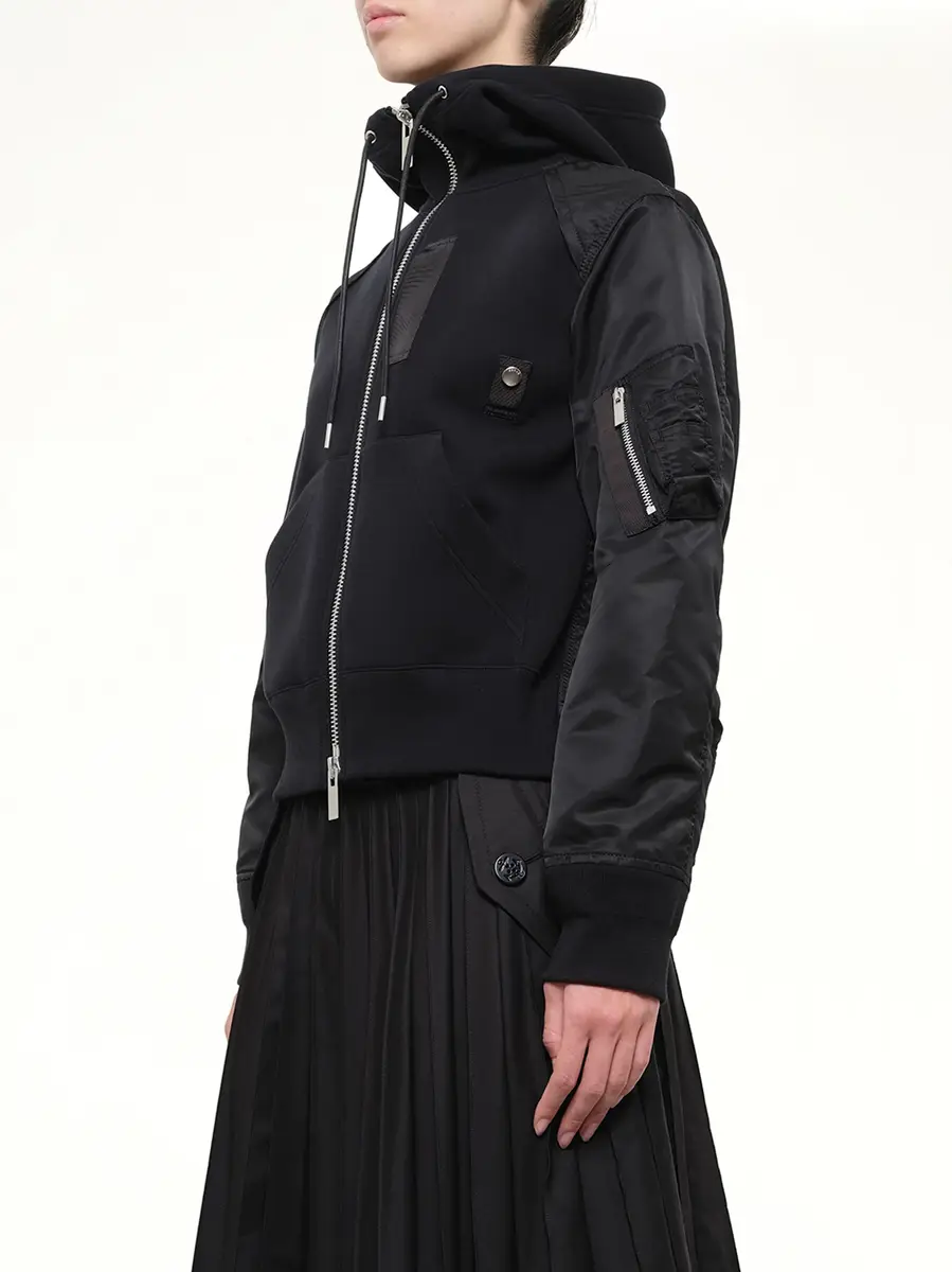 Sacai Sponge Sweat Zip Hoodie | Thumbnail 3 Sacai Sponge Sweat Zip Hoodie | Thumbnail 3