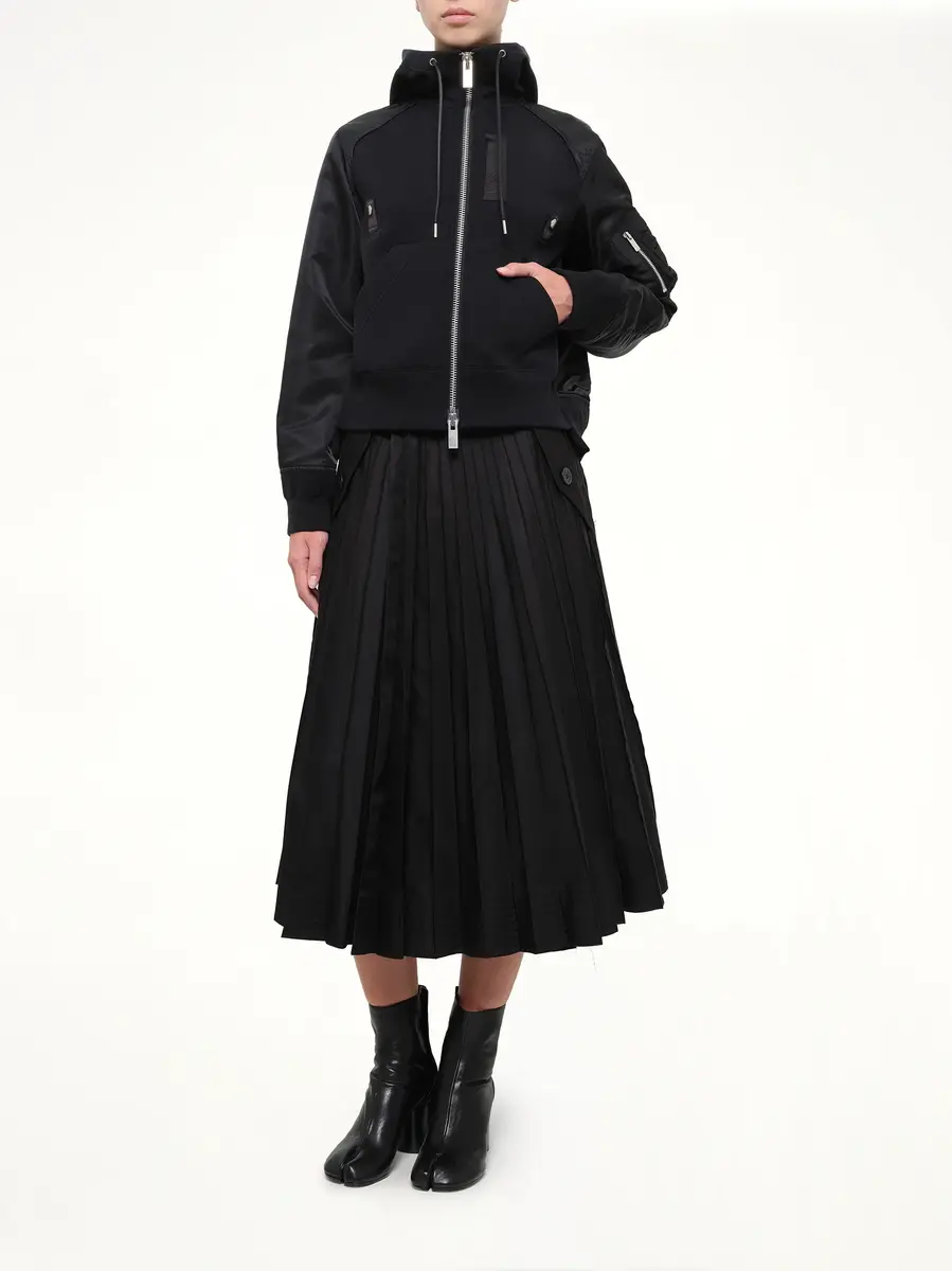 Sacai Sponge Sweat Zip Hoodie | Thumbnail 4 Sacai Sponge Sweat Zip Hoodie | Thumbnail 4