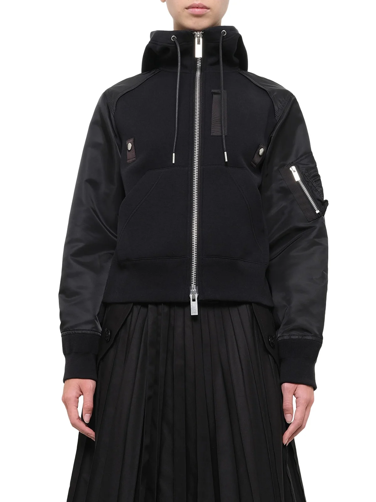 Sacai Sponge Sweat Zip Hoodie