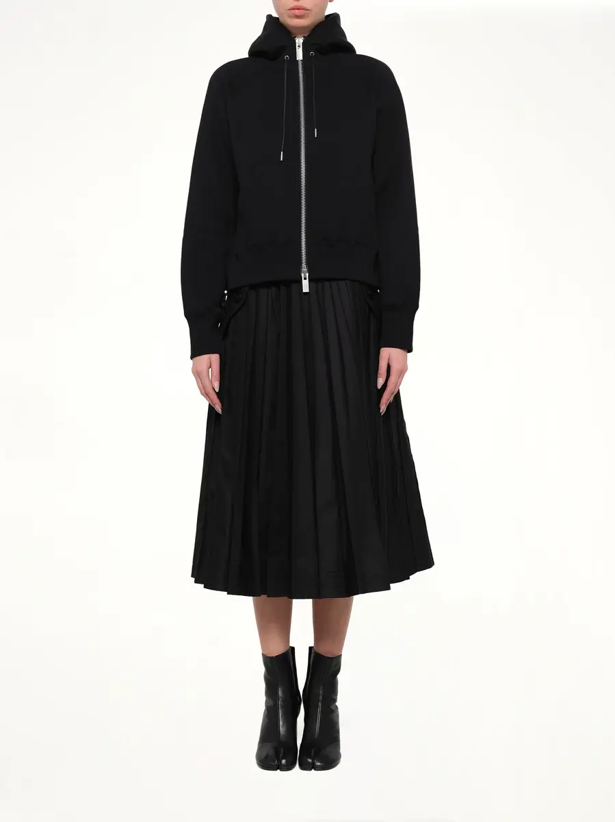 Sacai Cotton Jersey Zip Hoodie | Thumbnail 7 Sacai Cotton Jersey Zip Hoodie | Thumbnail 7