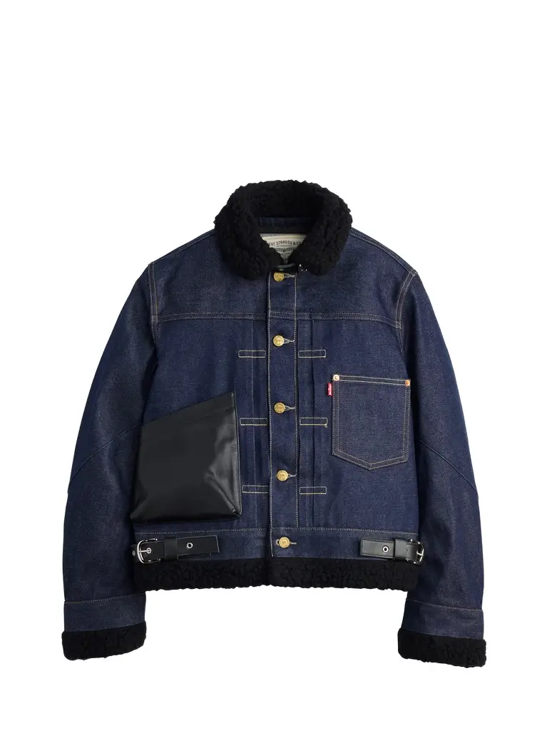 Sacai x Levi's Womens Sherpa Denim Jacket Sacai x Levi's Womens Sherpa Denim Jacket