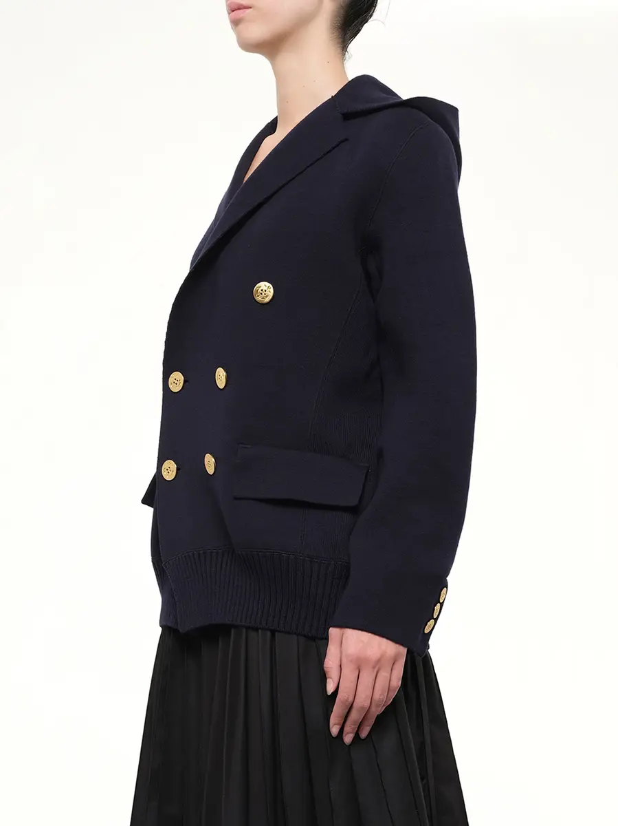 Sacai Cotton Cashmere Knit Jacket | Thumbnail 3 Sacai Cotton Cashmere Knit Jacket | Thumbnail 3