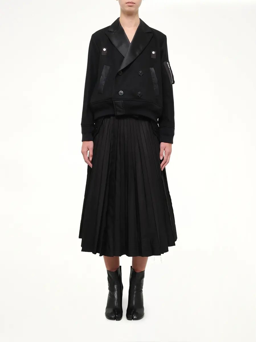 Sacai Wool Flannel x Nylon Twill Jacket | Thumbnail 7 Sacai Wool Flannel x Nylon Twill Jacket | Thumbnail 7